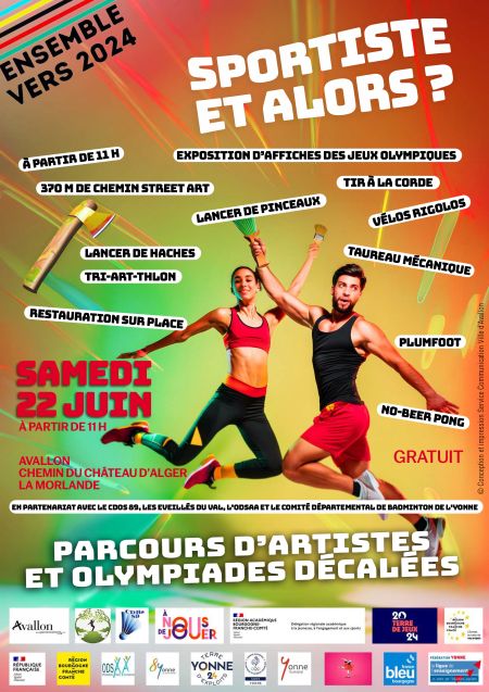 ENSEMBLE VERS 2024 le Samedi 22 JUIN dès 11h à AVALLON - Comité Départemental Olympique et Sportif de l'Yonne