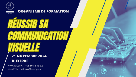 FORMATION : Réussir sa communication visuelle (en attente) - Comité Départemental Olympique et Sportif de l'Yonne